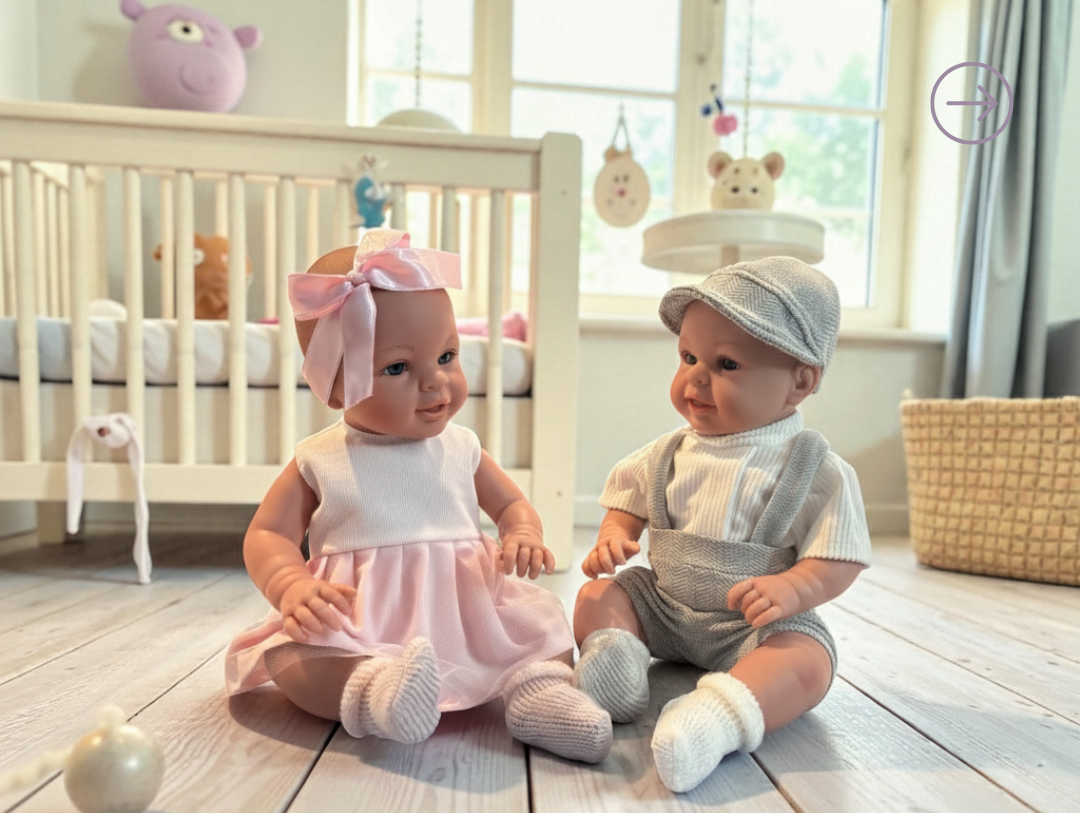 European-crafted Bebenita dolls with 1-year warranty for nurturing pretend play
