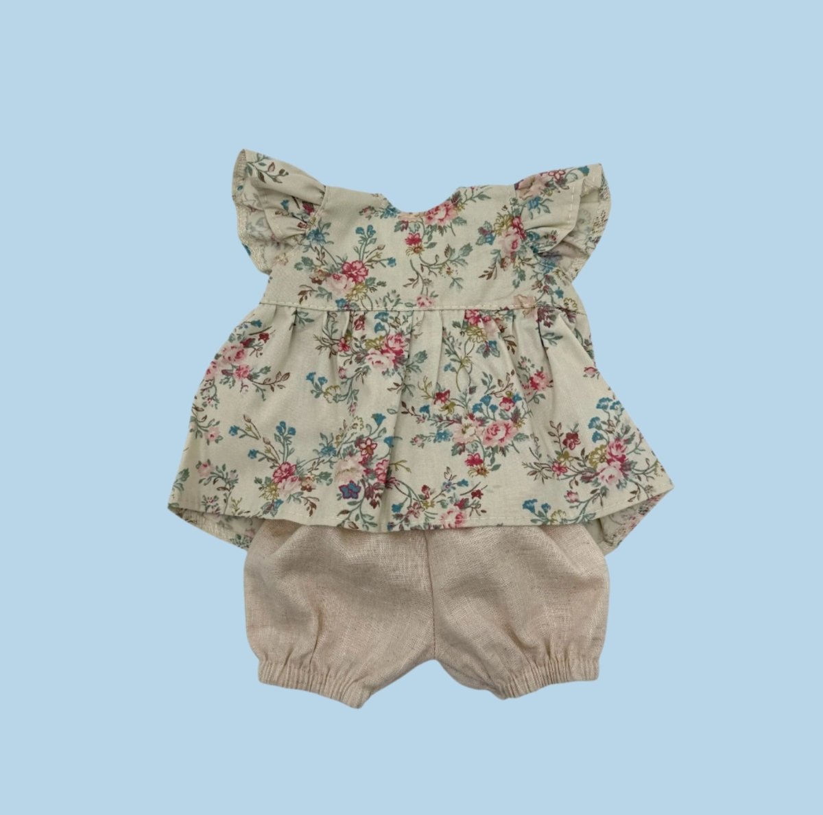 Spring garden doll clothes with flower details