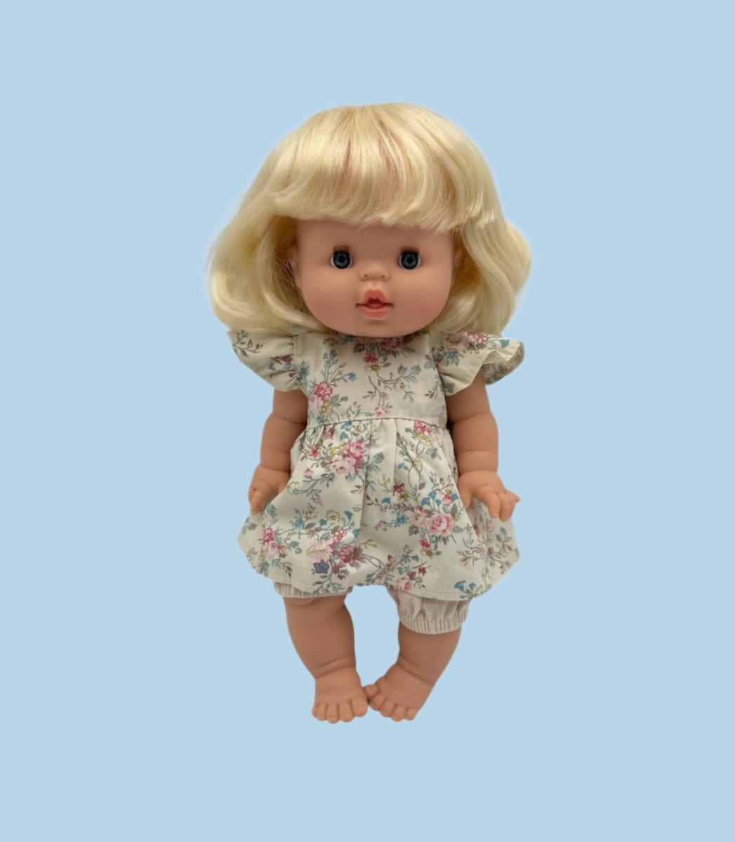 Handmade vintage-style baby doll clothes for 13-inch dolls