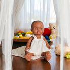 African Baby Girl Light Eyes Playroom