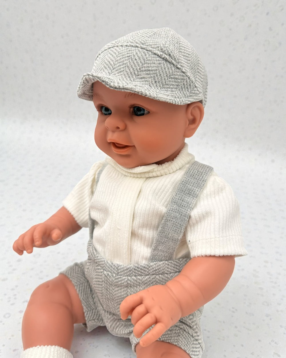 Premium baby boy doll with hand-glued eyelashes and anatomically correct small-batch design