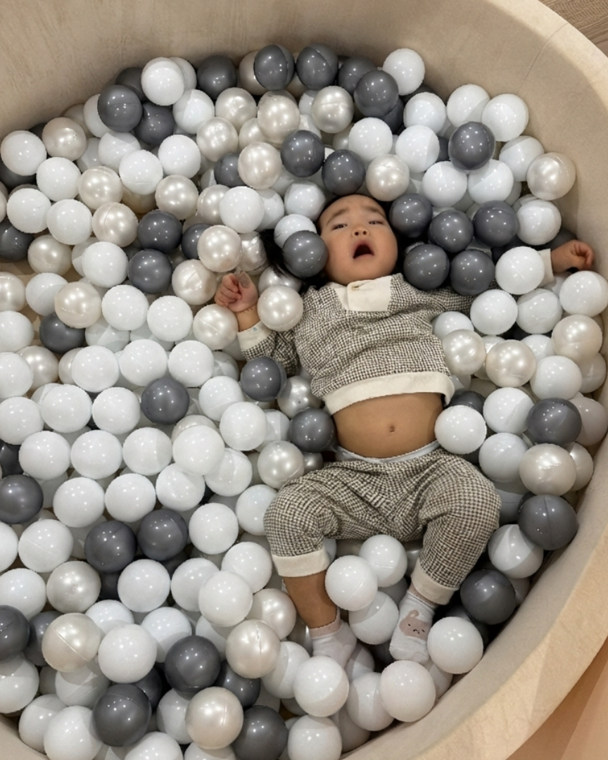 Ball pit candid shot
