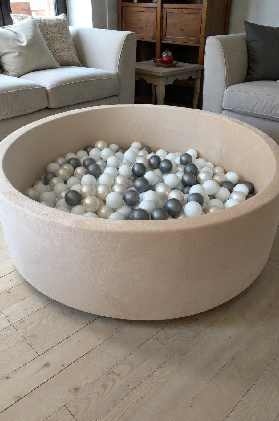Ball pit in cozy home