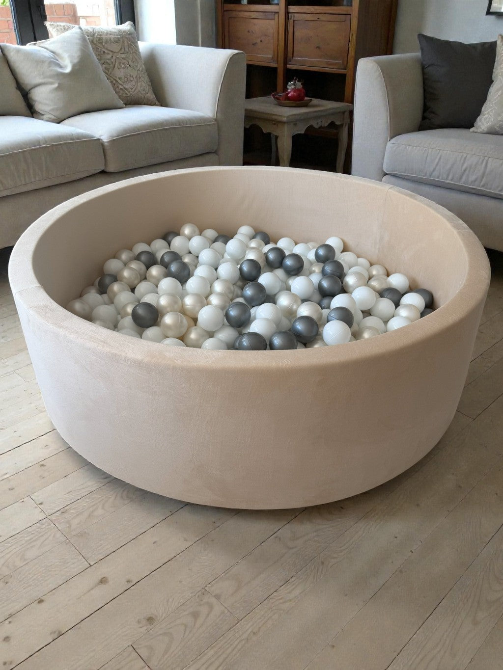 Ball pit in cozy home