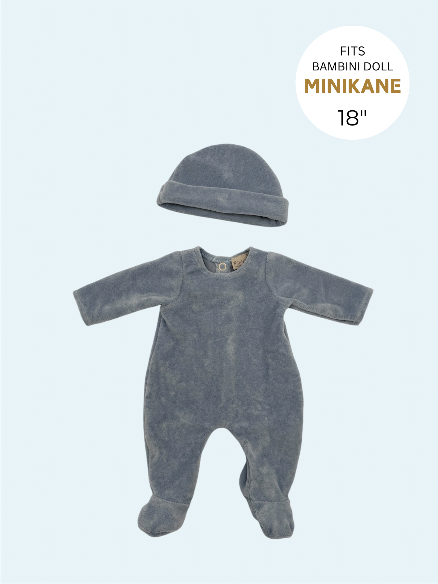 Blue velvet pajama set