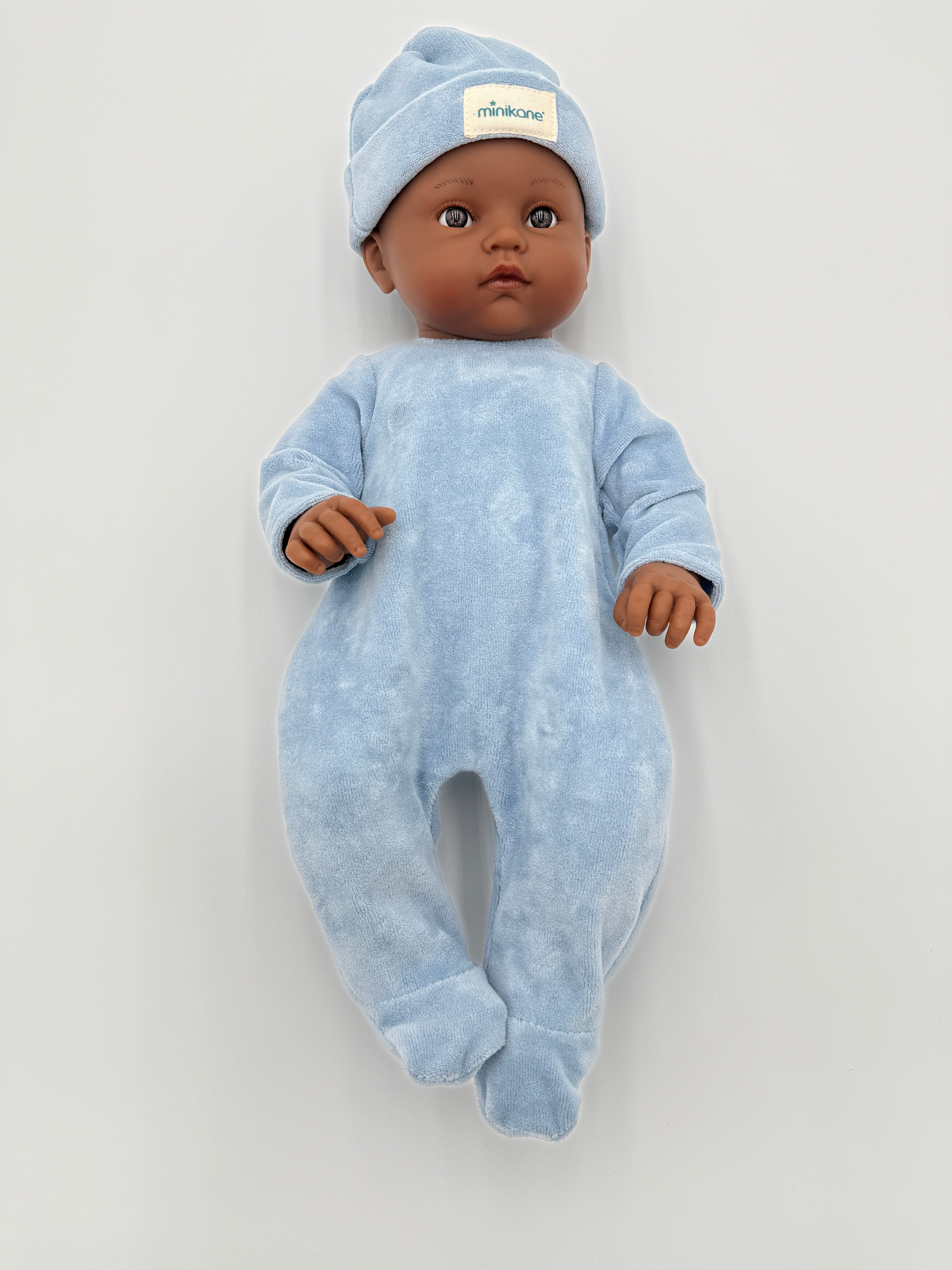 Blue velvet pajama set