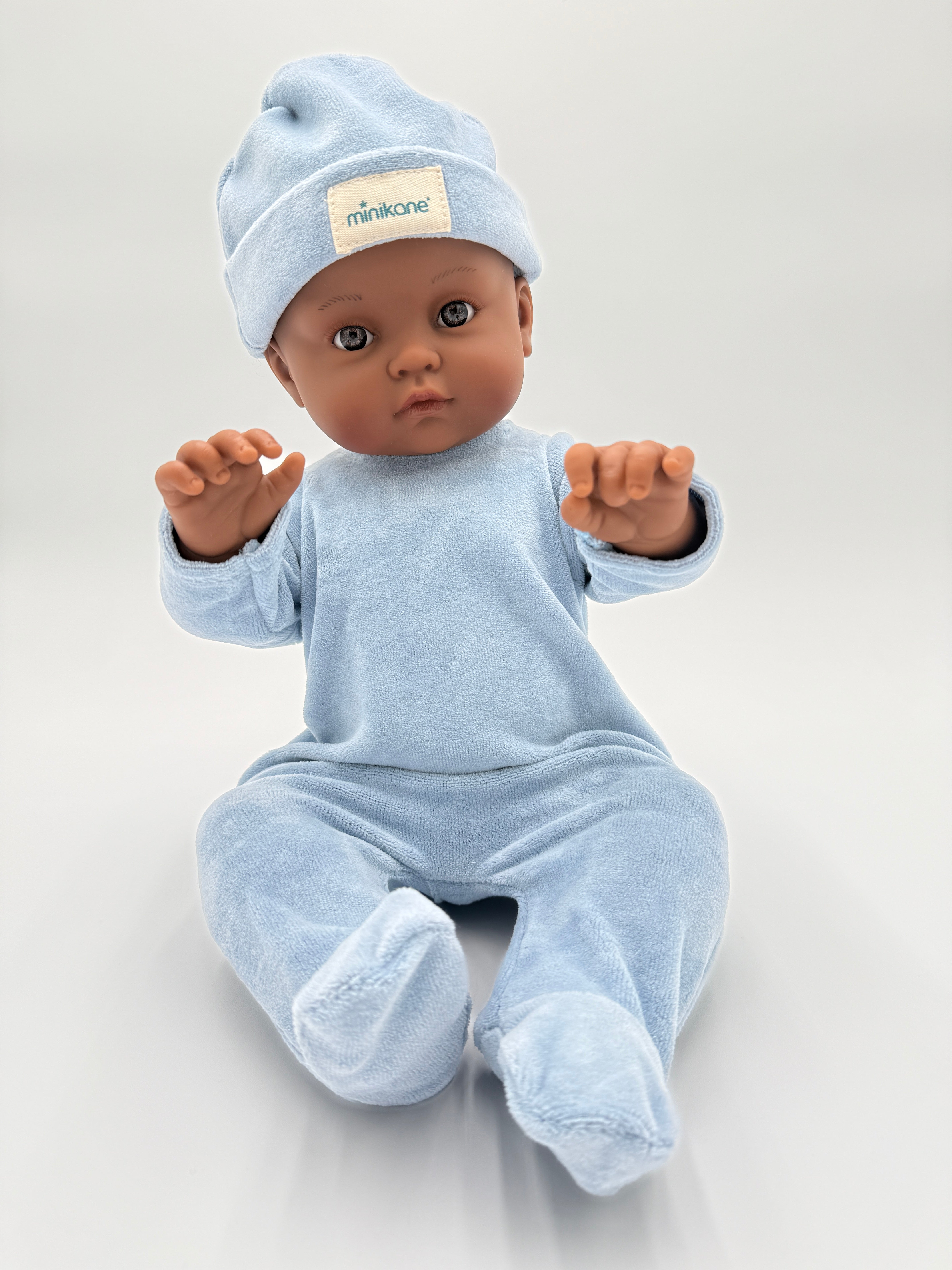 Blue velvet pajama set