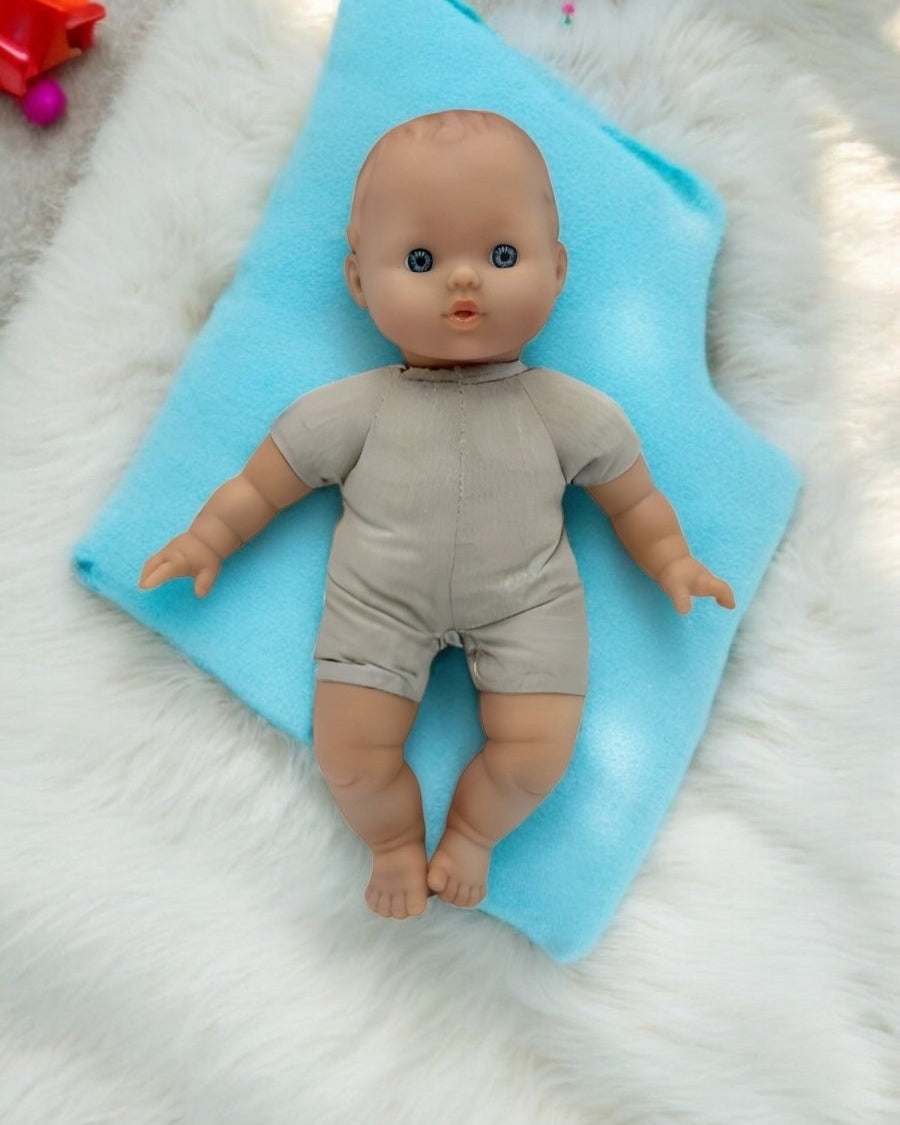 Nontoxic doll on a rug