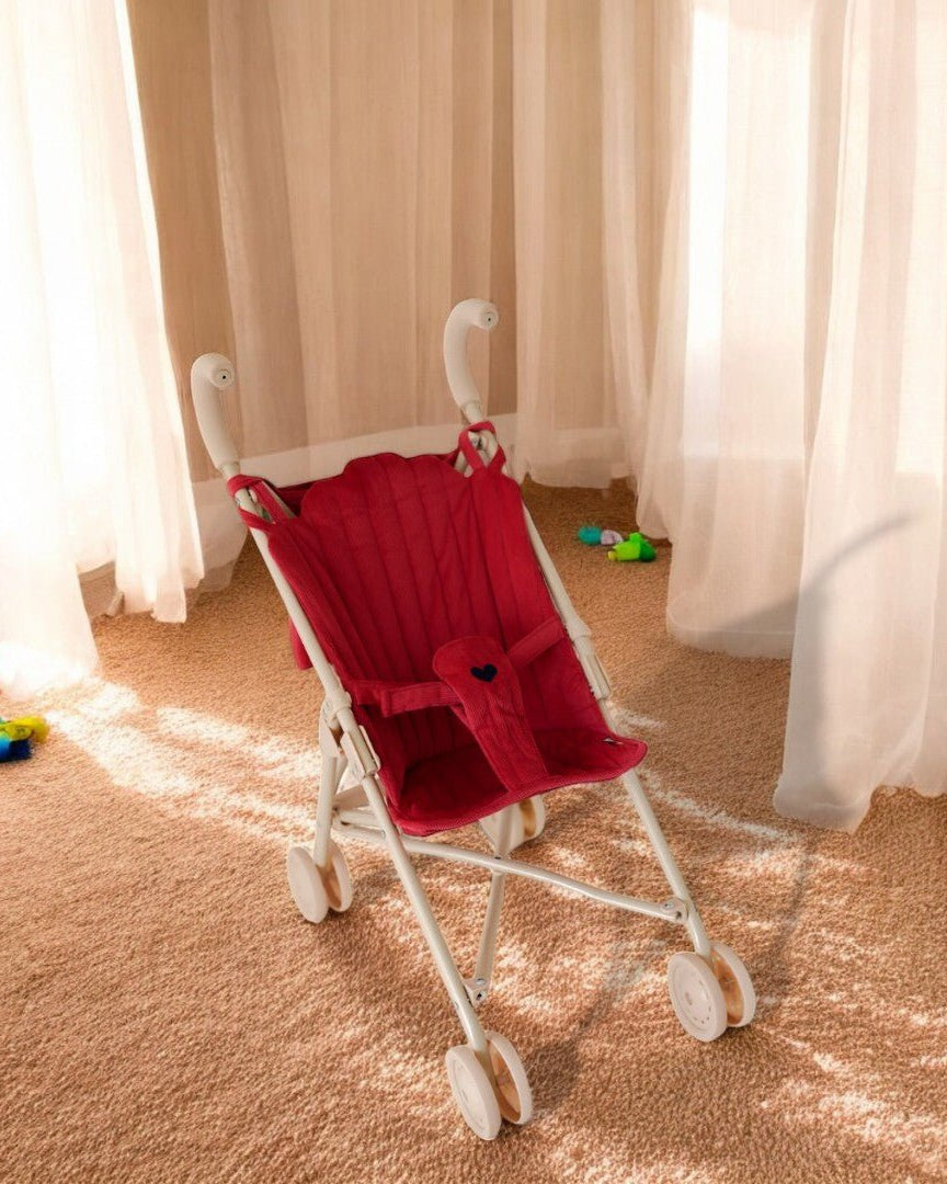 Corduroy Red Stroller Playroom