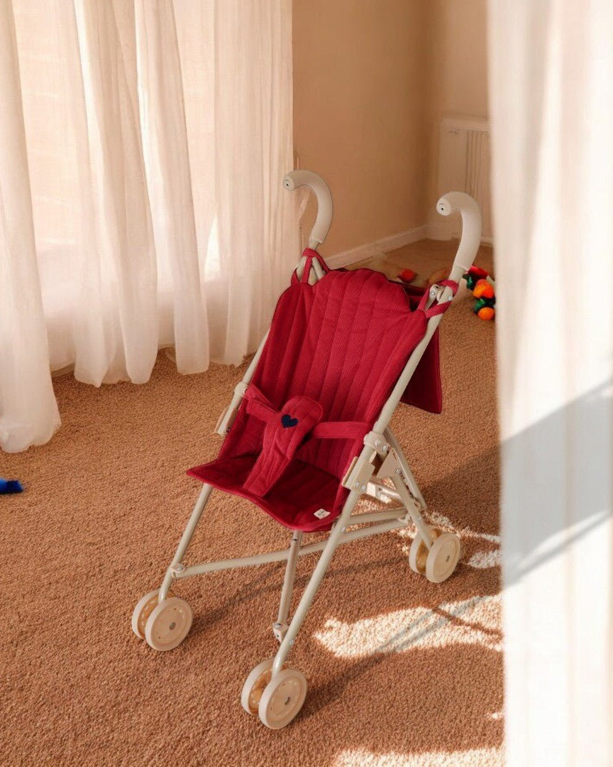 Corduroy Red Stroller Playroom