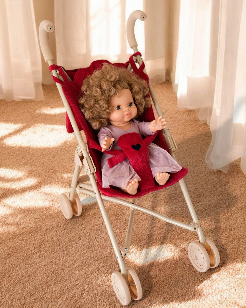 Corduroy Red Stroller Playroom