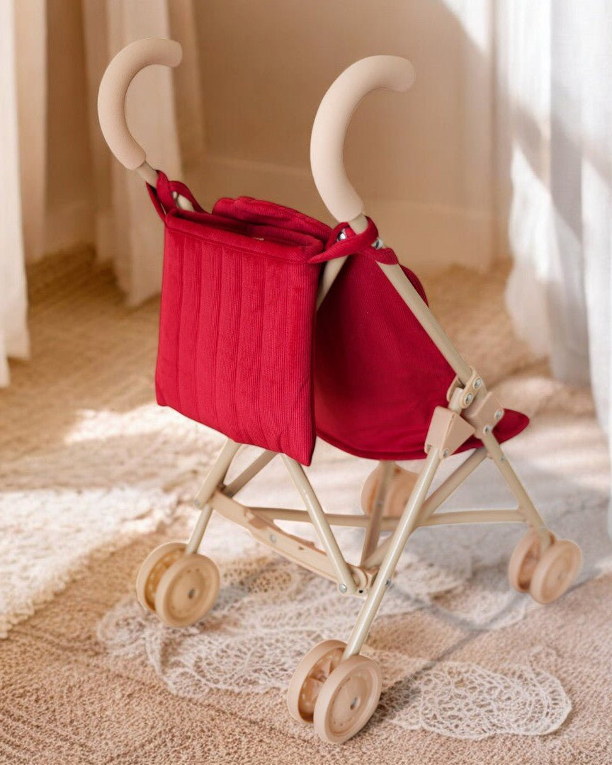 Corduroy Red Stroller Playroom