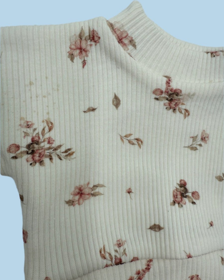 Comfortable doll clothes vintage floral sweatshirt tutu combination