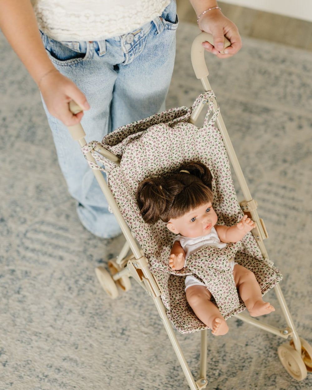 Doll in Doll Stroller