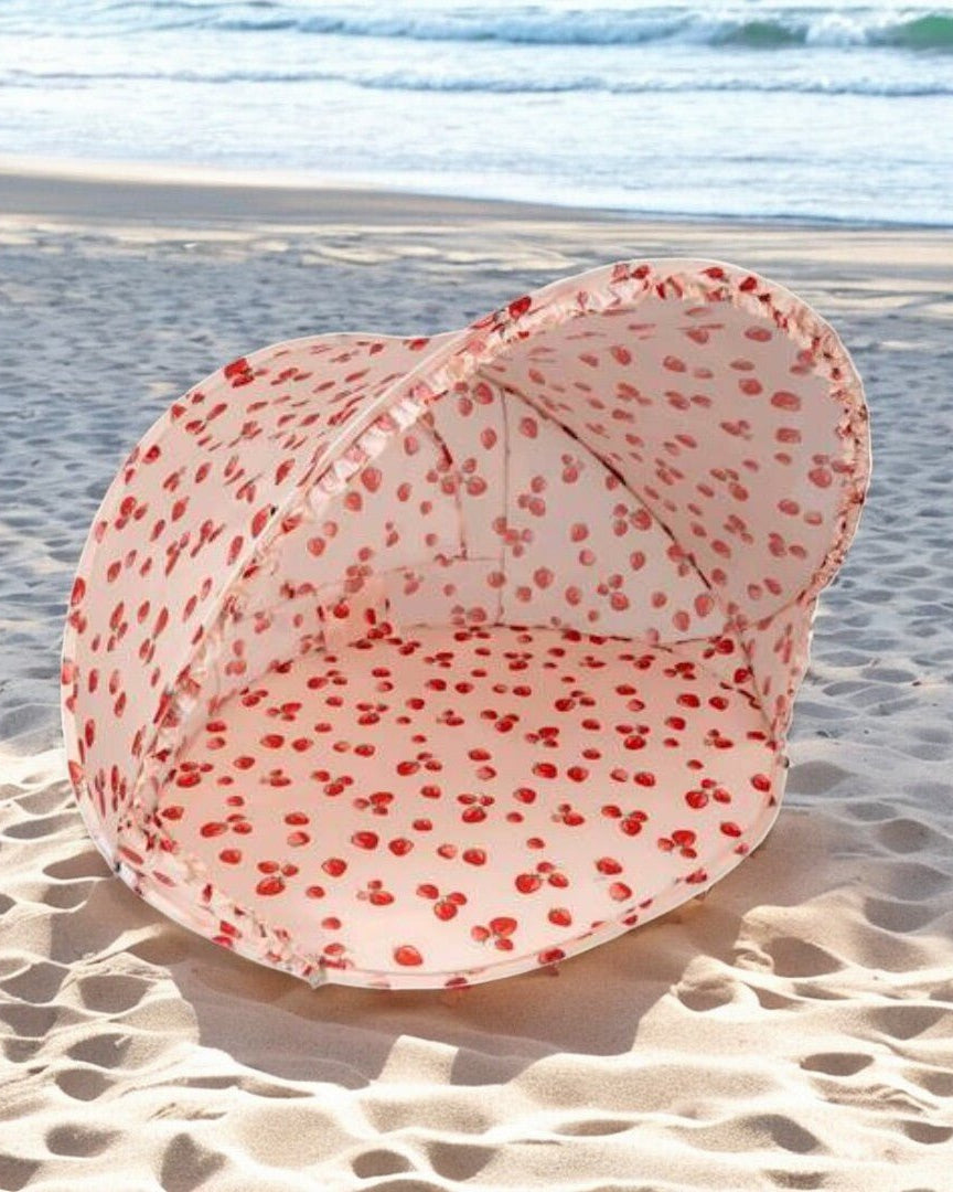 Strawberry printed beach tent