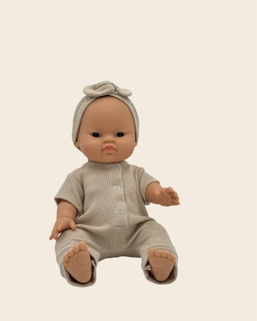 Honeycomb Jumpsuit - Ecru