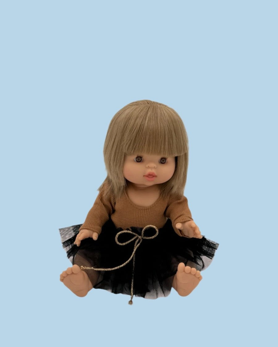 Ballet-inspired baby doll outfit with tutu detail