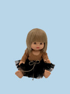 Ballet-inspired baby doll outfit with tutu detail