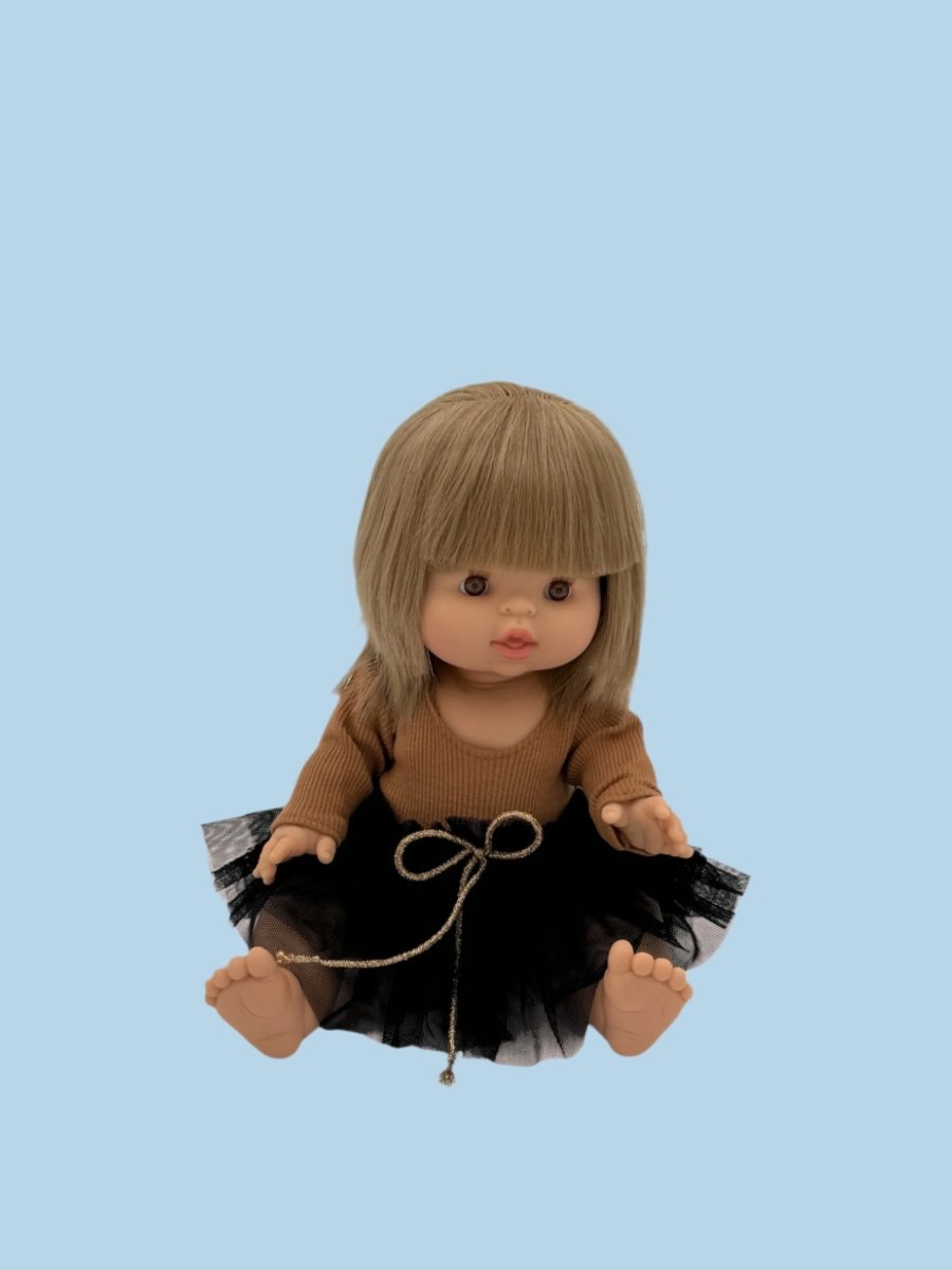 Ballet-inspired baby doll outfit with tutu detail