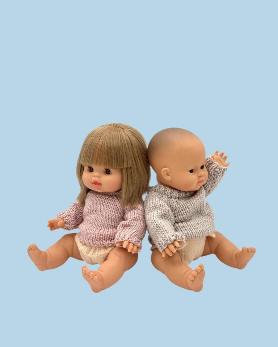 Autumn harvest doll clothing in earthy tones