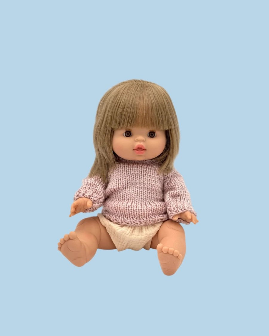 Dusty Pink Knitted Pullover.