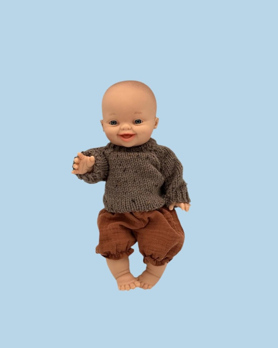 Princess-style baby doll outfit with royal details