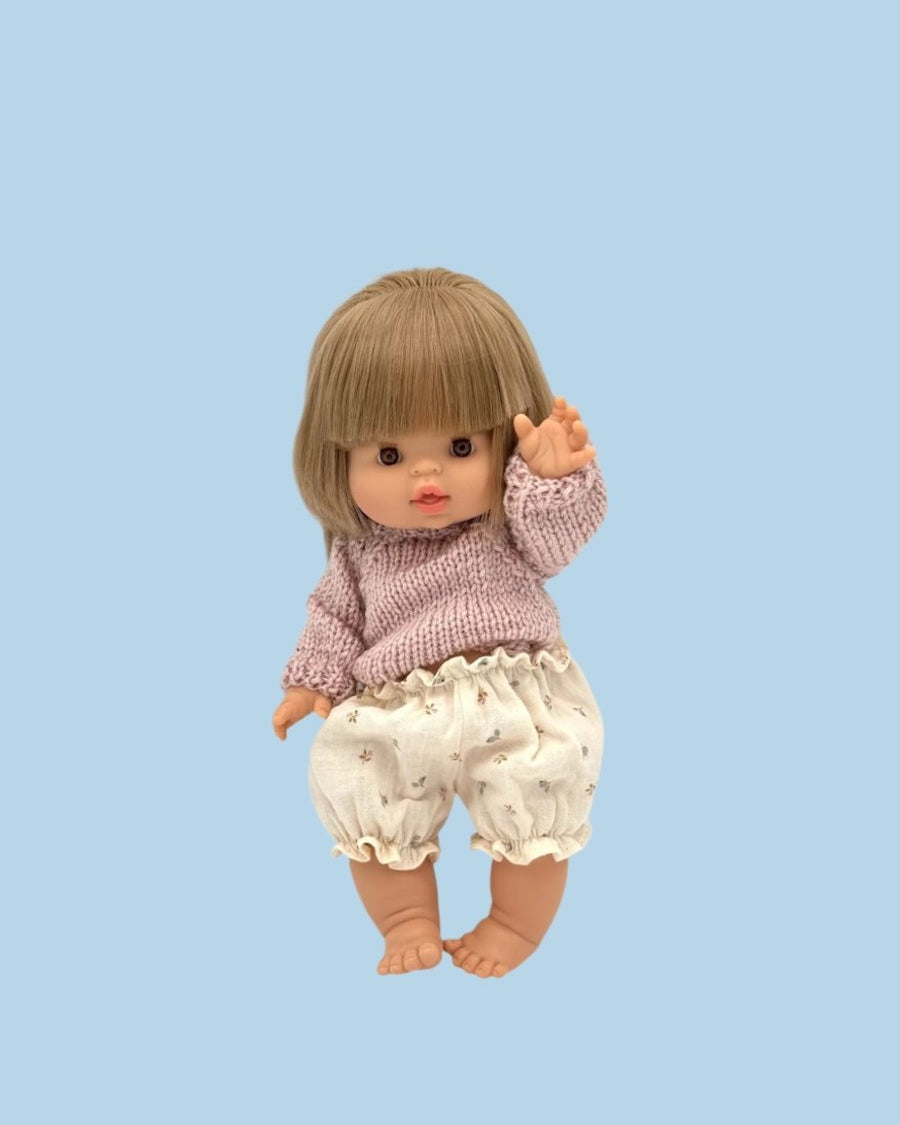 Baby doll clothes with pleated details