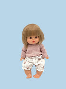 Greek island doll clothing in blue and white