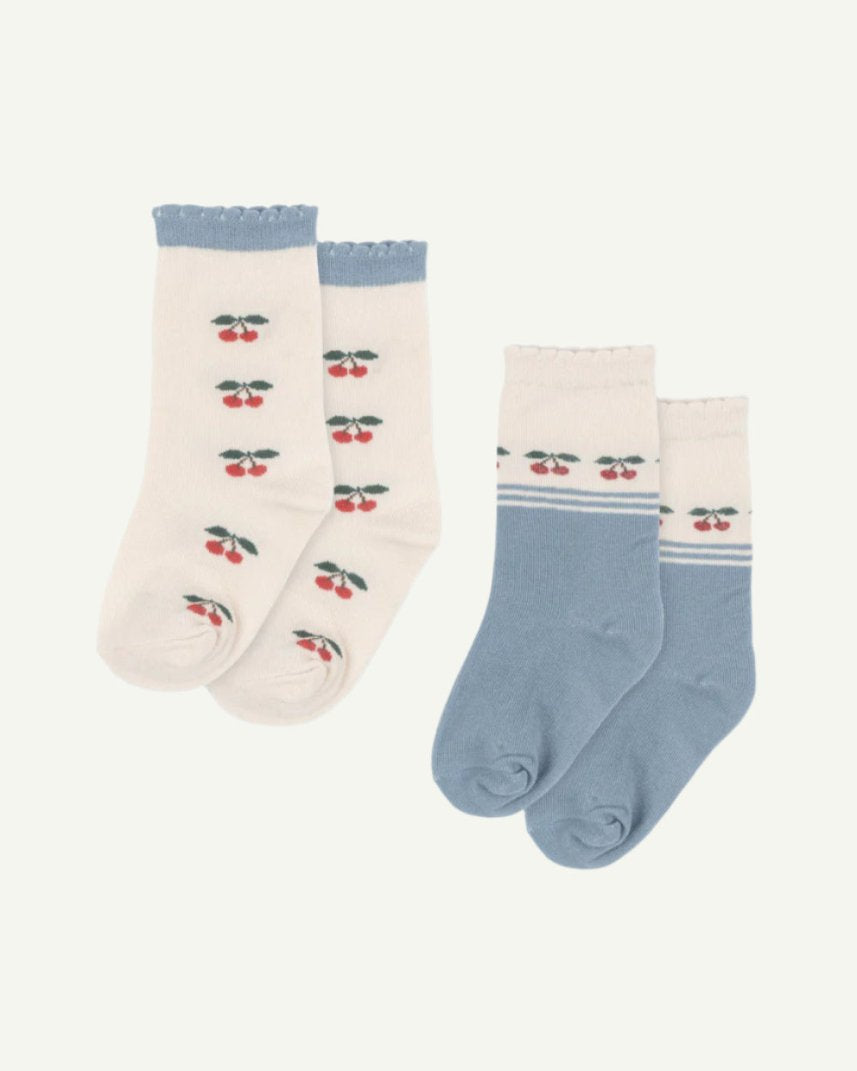 cherry pattern socks for toddlers