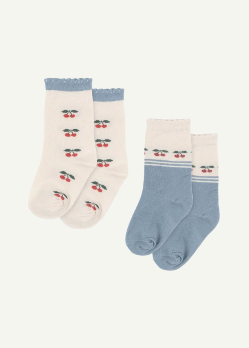 cherry pattern socks for toddlers