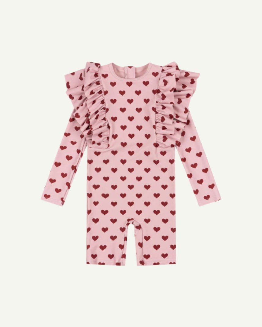 Heart onesie swimsuit