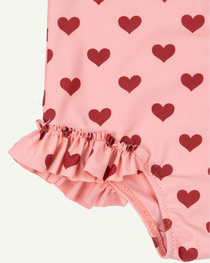 Heart design onesie swimsuit
