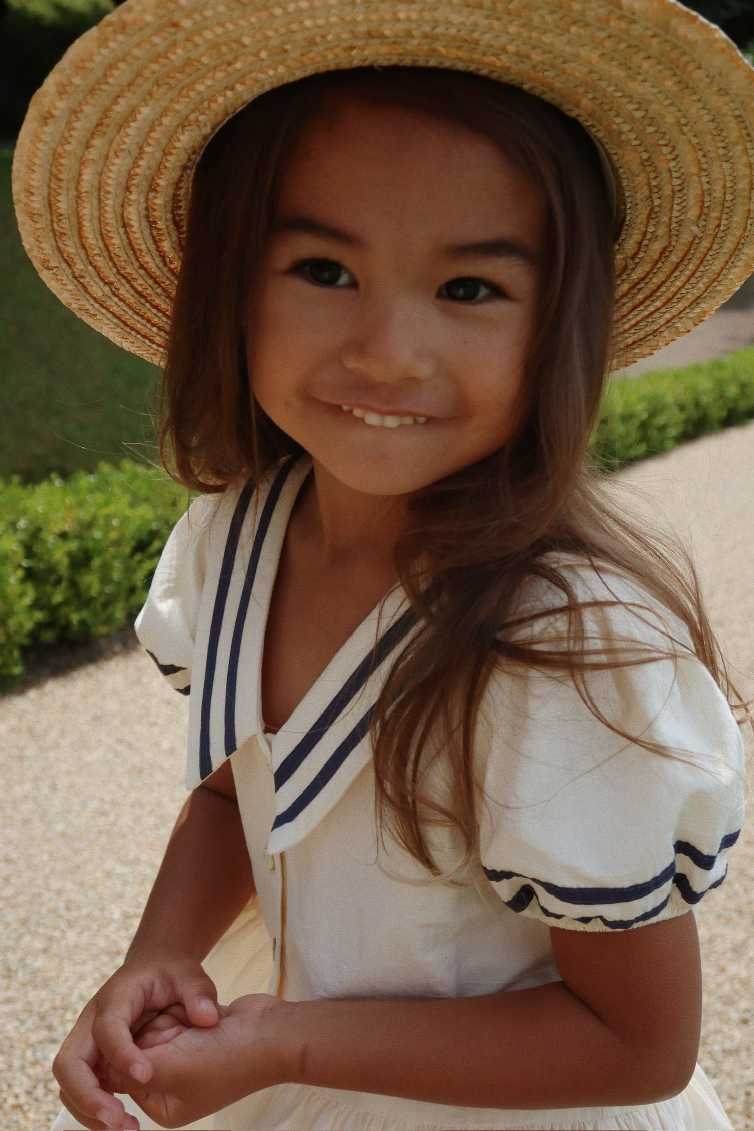 summer white dress for little girls
