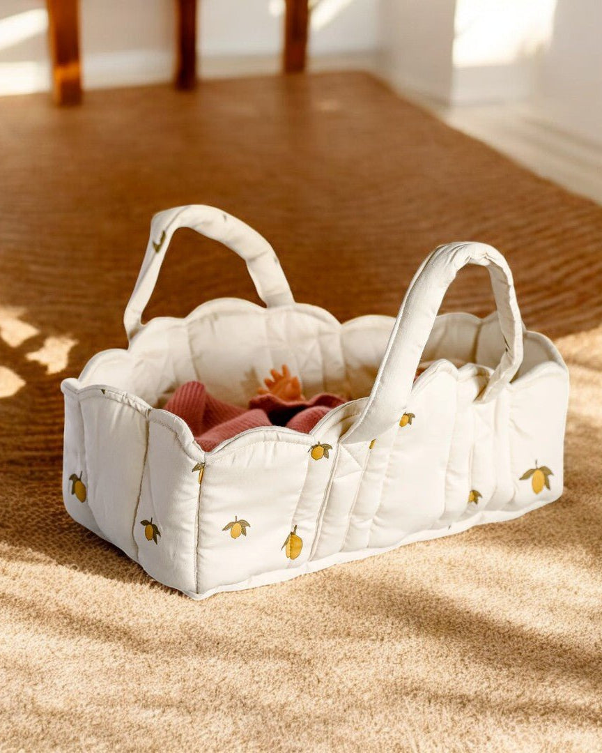 Pretend play essentials: baby doll bassinet with carrying handles