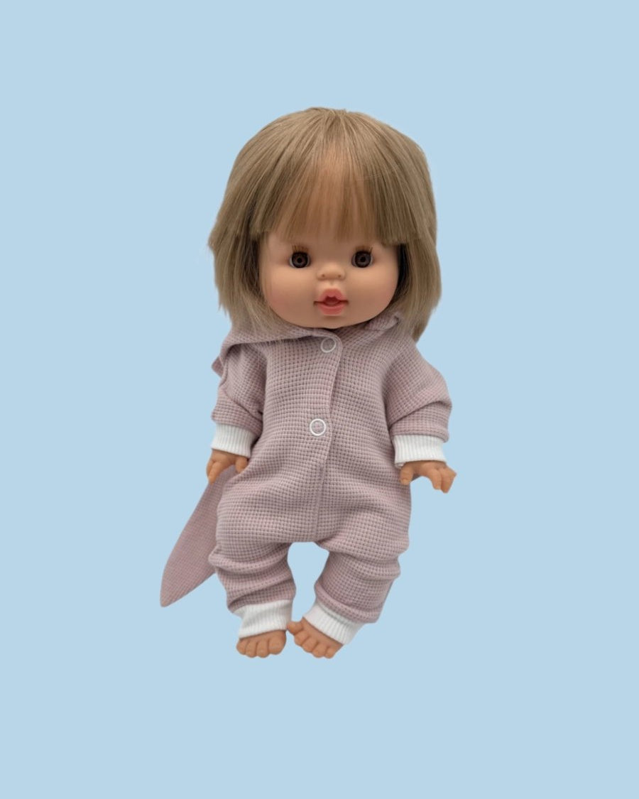 Easter doll clothes with bunny-themed accessories