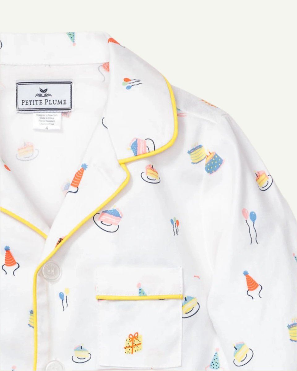 Birthday themed matching pajamas for special celebrations