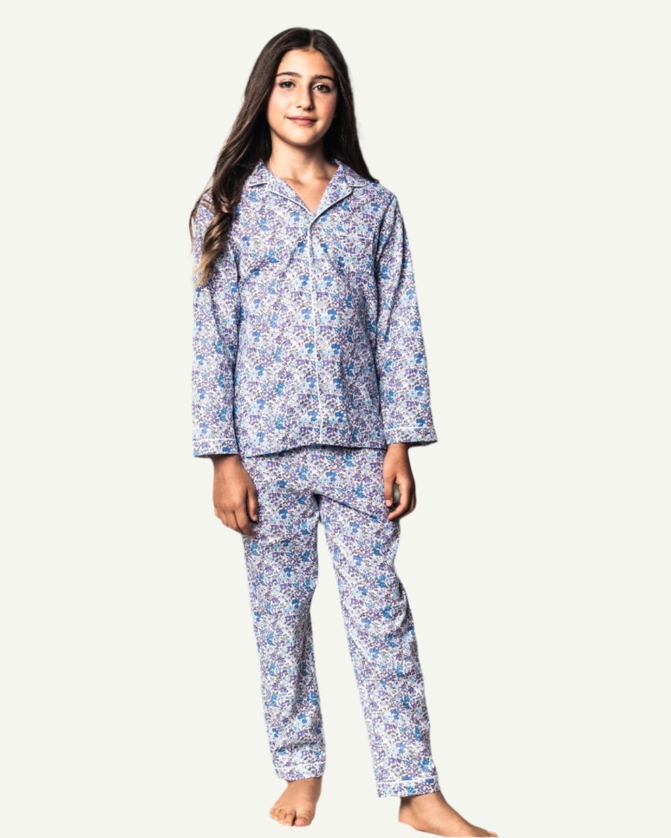 Adorable kids pajamas girls with ruffle details