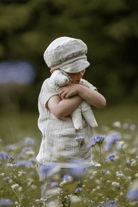 Child-friendly Senger organic white sheep plush made with European sustainable materials