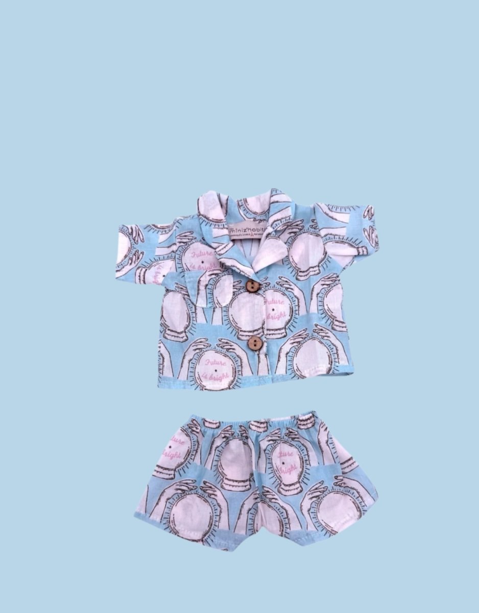 Doll clothes and carrier matching set