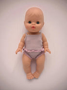 Minikane European girl doll with blue closing eyes anatomically correct sleepy version