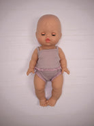 Baby girl doll with closing eyes Minikane hard body articulated limbs 13 inch