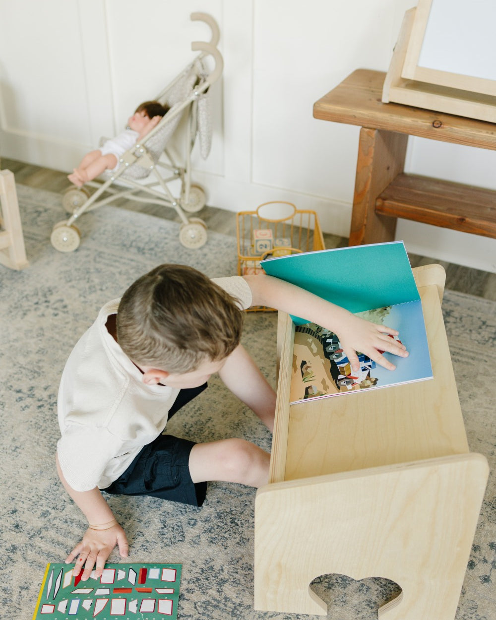 Sticker Play on Lap Desk