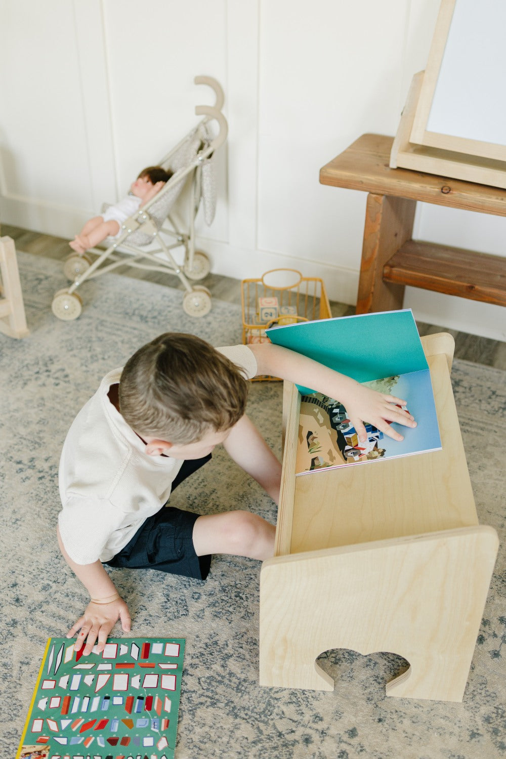 Sticker Play on Lap Desk