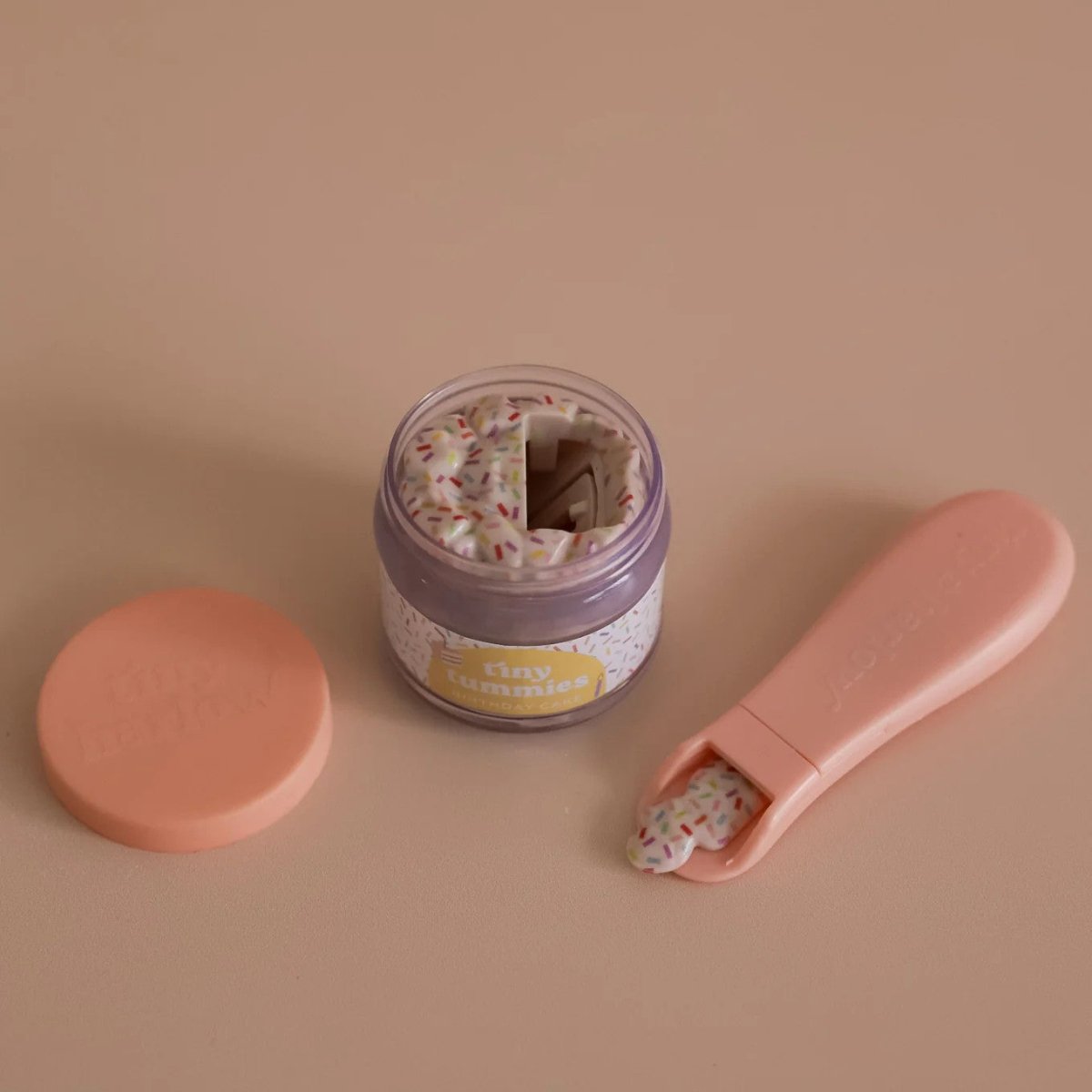 Tiny Harlow birthday cake doll bottle expanding play kitchen possibilities