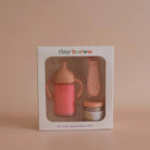 Detailed play kitchen food with Tiny Harlow birthday set doll food jar set