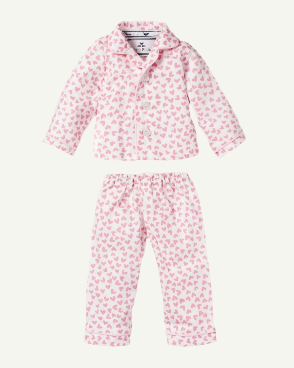 Twill Doll Pajamas in Sweethearts