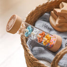 Child-friendly Montessori rain sound cylinder with smooth edges perfect for small hands