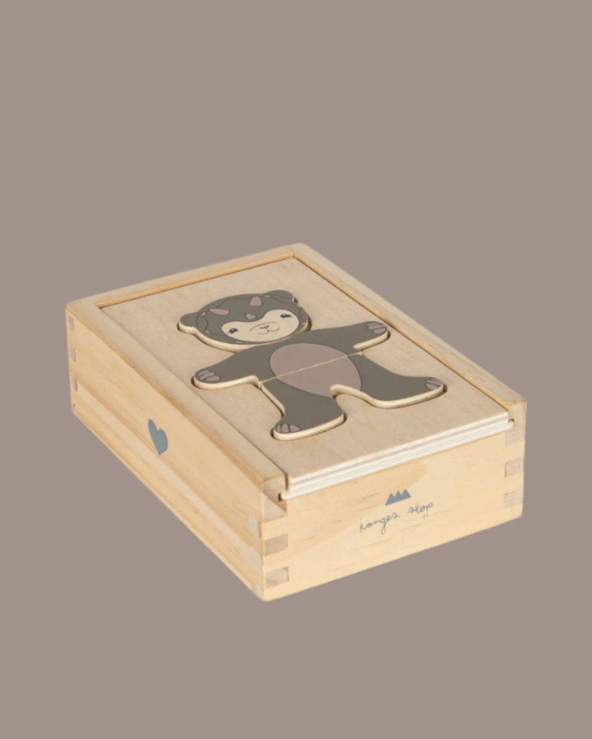 Wooden Teddy Dress Up Animals