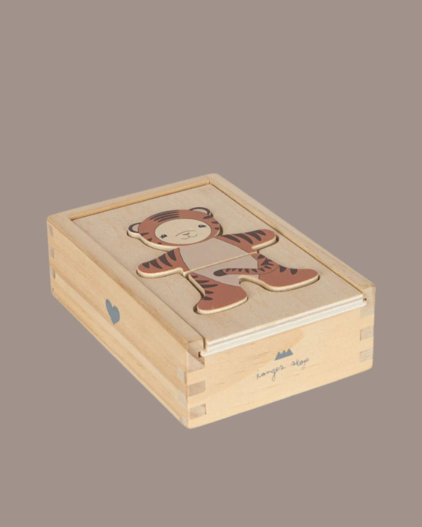 Wooden Teddy Dress Up Animals