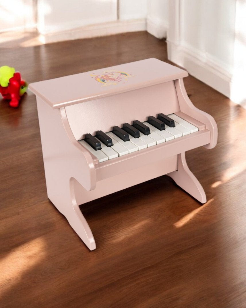 Wooden Toy Piano - Unicorns